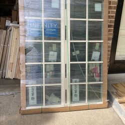 New casement window , fiberglass ,almond ,  50 by 65