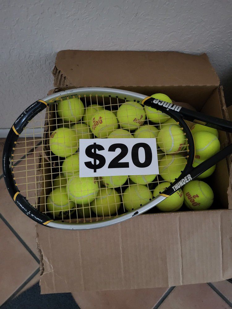 Prince Tennis Racket And 100 Balls 