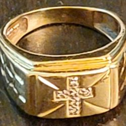 10 K Solid Good Ring