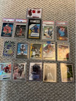 Large collection nba mlb nfl all stars halll of famers cards ++
