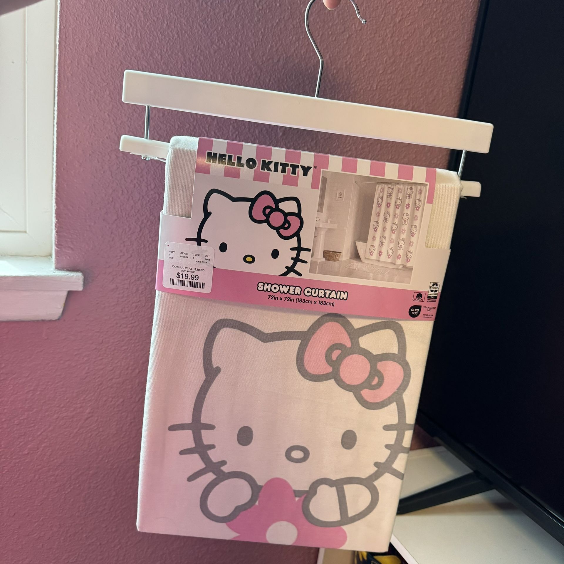 hello kitty daisy shower curtains