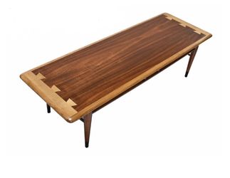 Mid Century Modern Lane Acclaim Modern Dovetail Surfboard Coffee Table