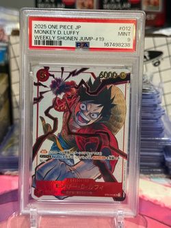 PSA 9 Monkey D. Luffy One Piece JP Card #012