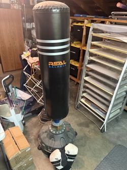 Punching bag & gloves