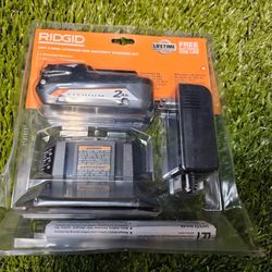 Rigid 2.0ah 18v Lithium-Ion battery Starter kit