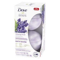 $12 Dove Nourishing Secrets Bath Bomb Set Lavender and Chamomile 2.8 oz, 2 ct