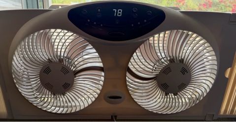 Bionaire Dual Window Fan with Digital Display