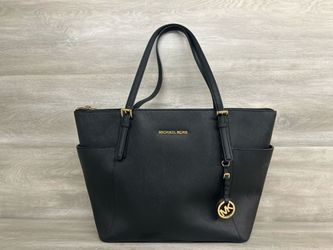 Michael Kors Jet Set Travel Large Saffiano Leather Tote – Black (PO1022257)