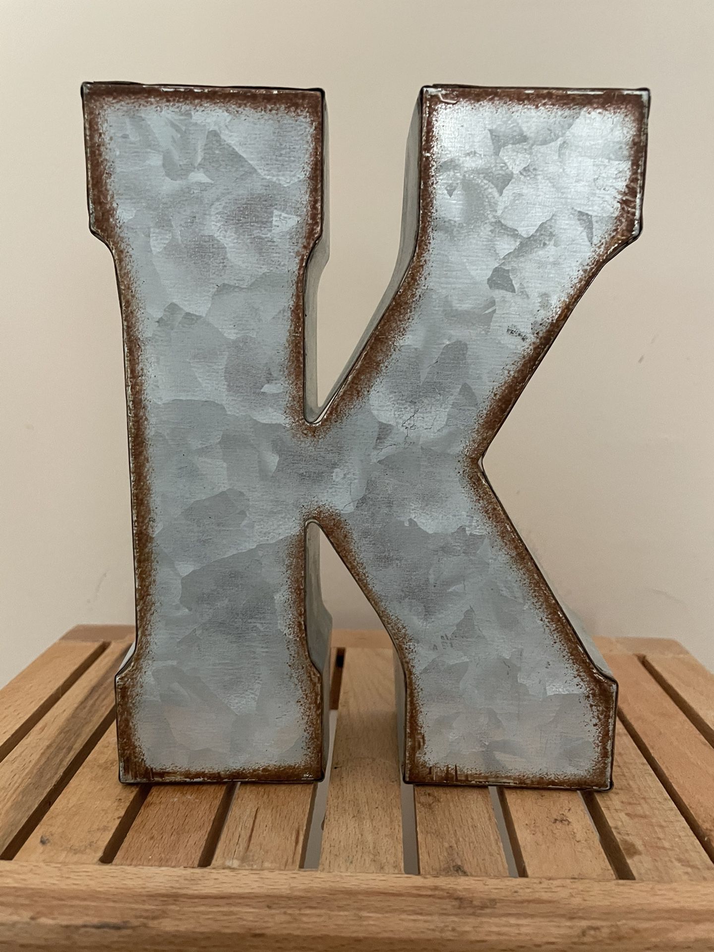 Metal letter K