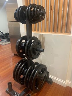 York Olympic 2 inch weights plates