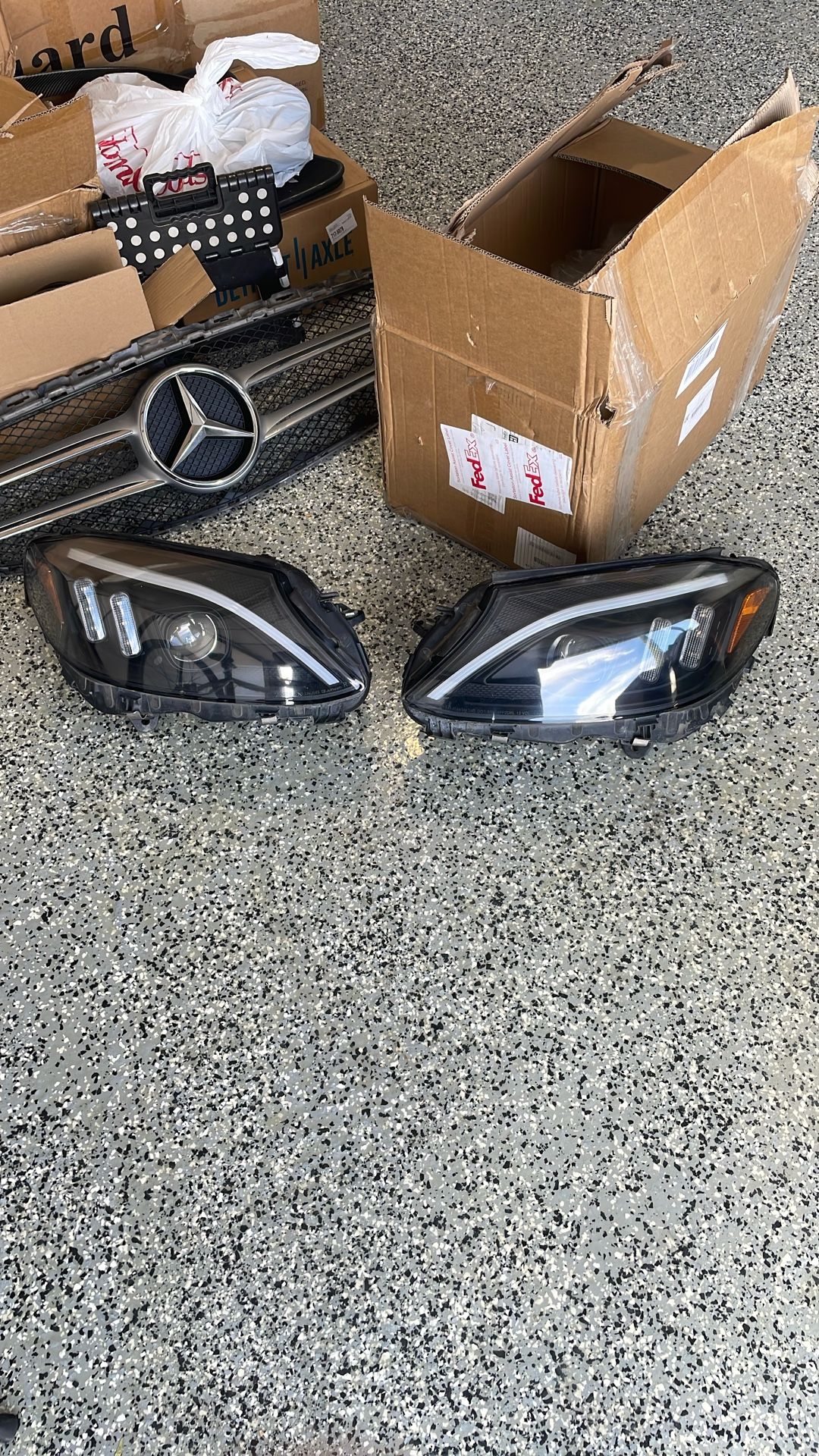 Mercedes C43 Headlights