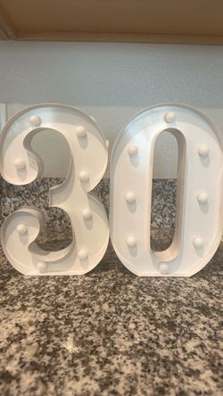 30 TABLETOP MARQUEE NUMBER