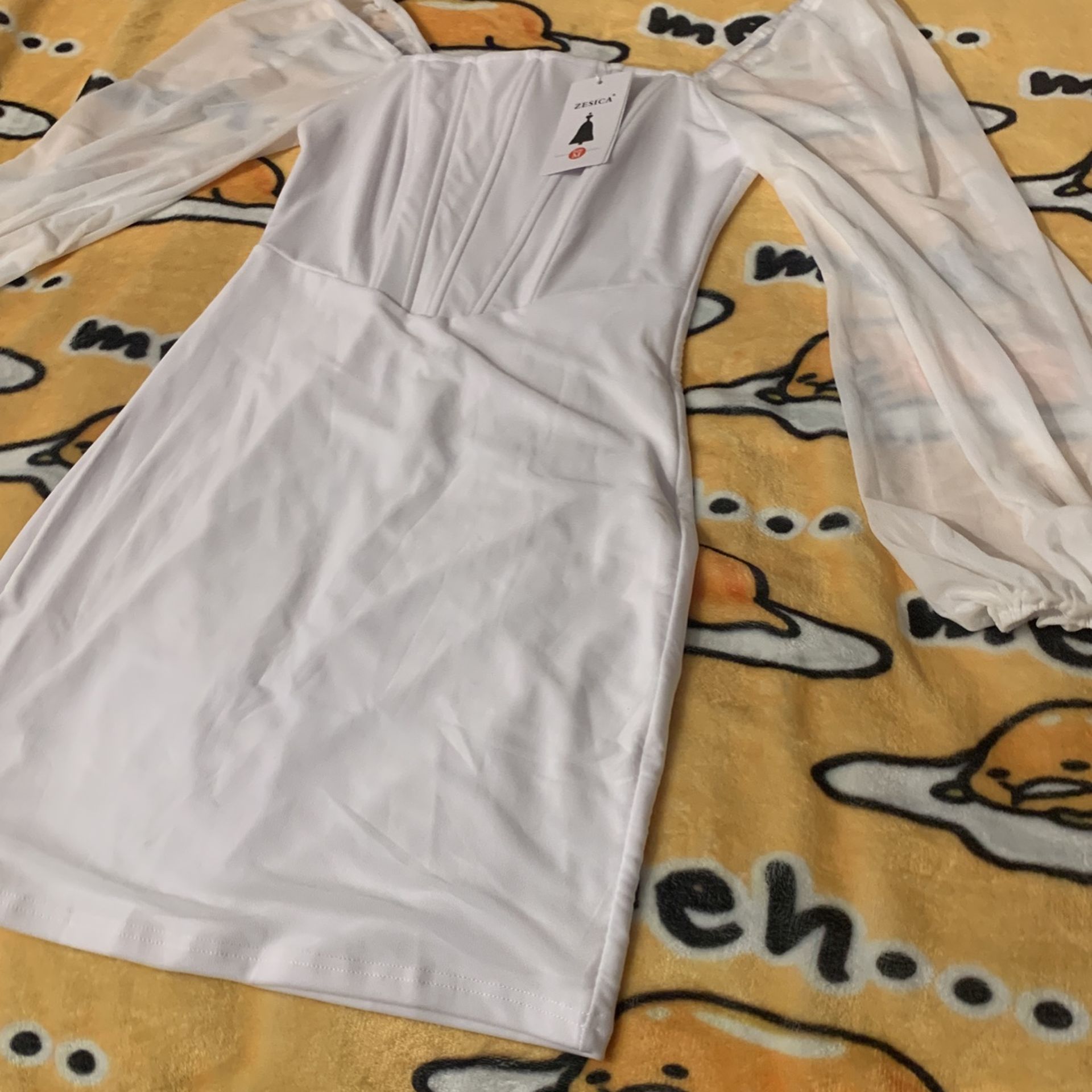 White Dress Size Medium New!! $10