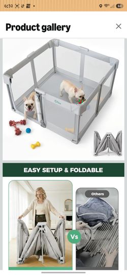 Portable Dog Playpen – Foldable Travel Pet Pen