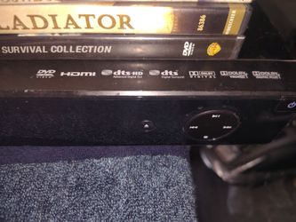 Black DVD Player with HDMI and DTS  Blu Ray