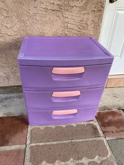 Sterilite 3 Drawer Unit, Durable Plastic Storage