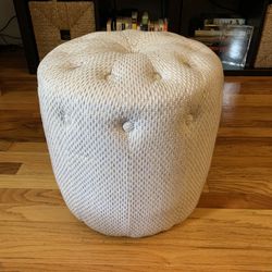 Small Grey Poof/Ottoman