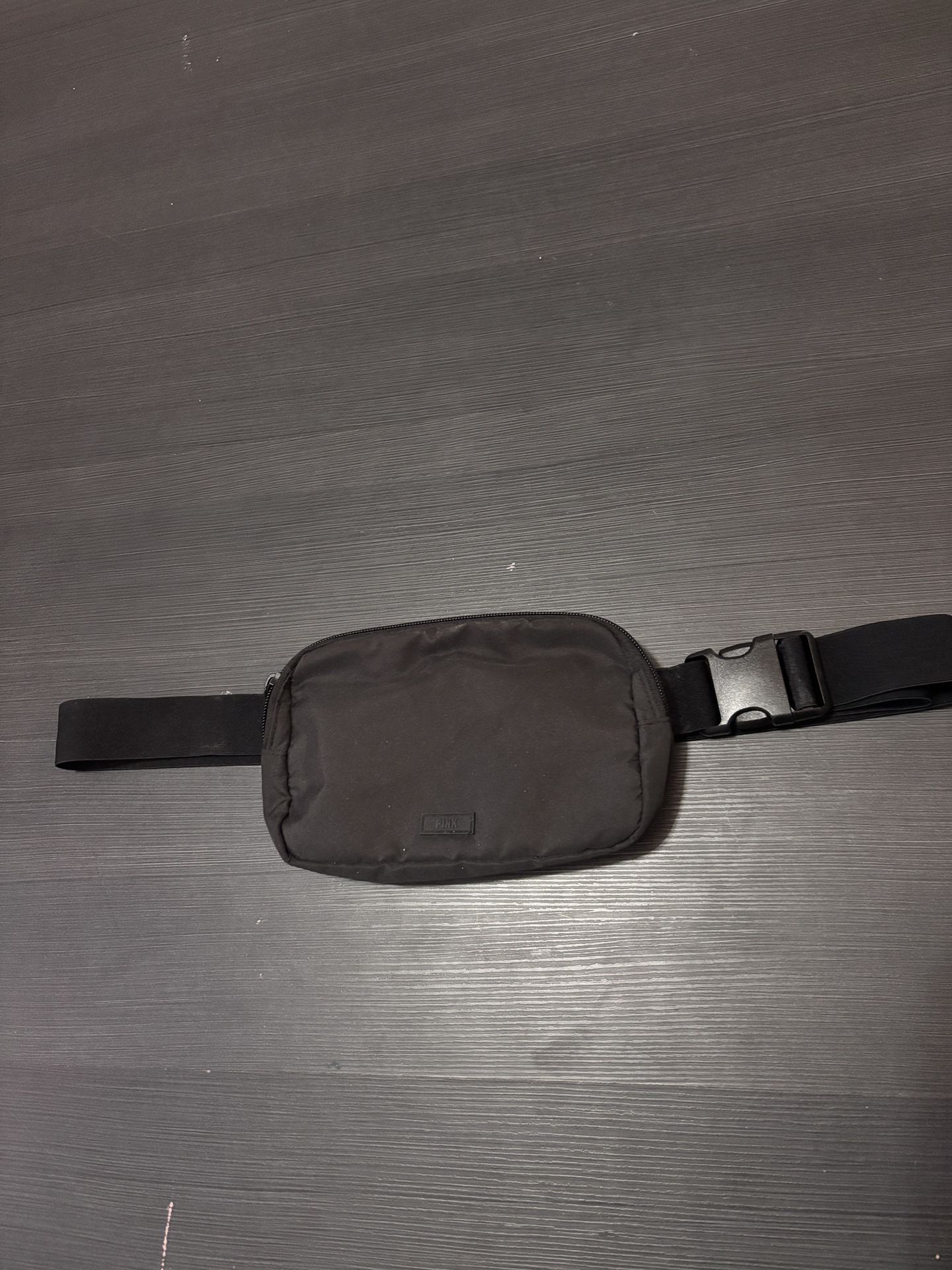 black “pink” fanny pack