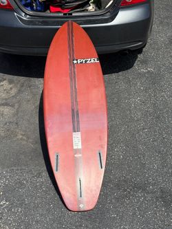 5’8 Red Tiger XL Surfboard