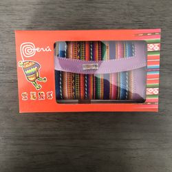 Unique Handmade Peruvian Wallet w/ Inca purple