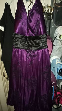 Floral print purple dress