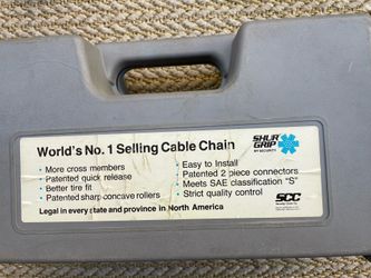 ShurGrip Tire Cables AND rubber tire chain adjusters. Please see last two pictures for the tire sizes these chains will fit.