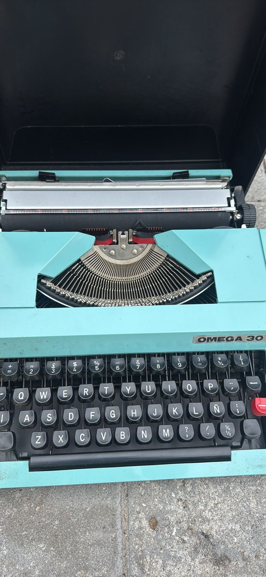 Vintage Typewriter Omega 30 Antique Portable