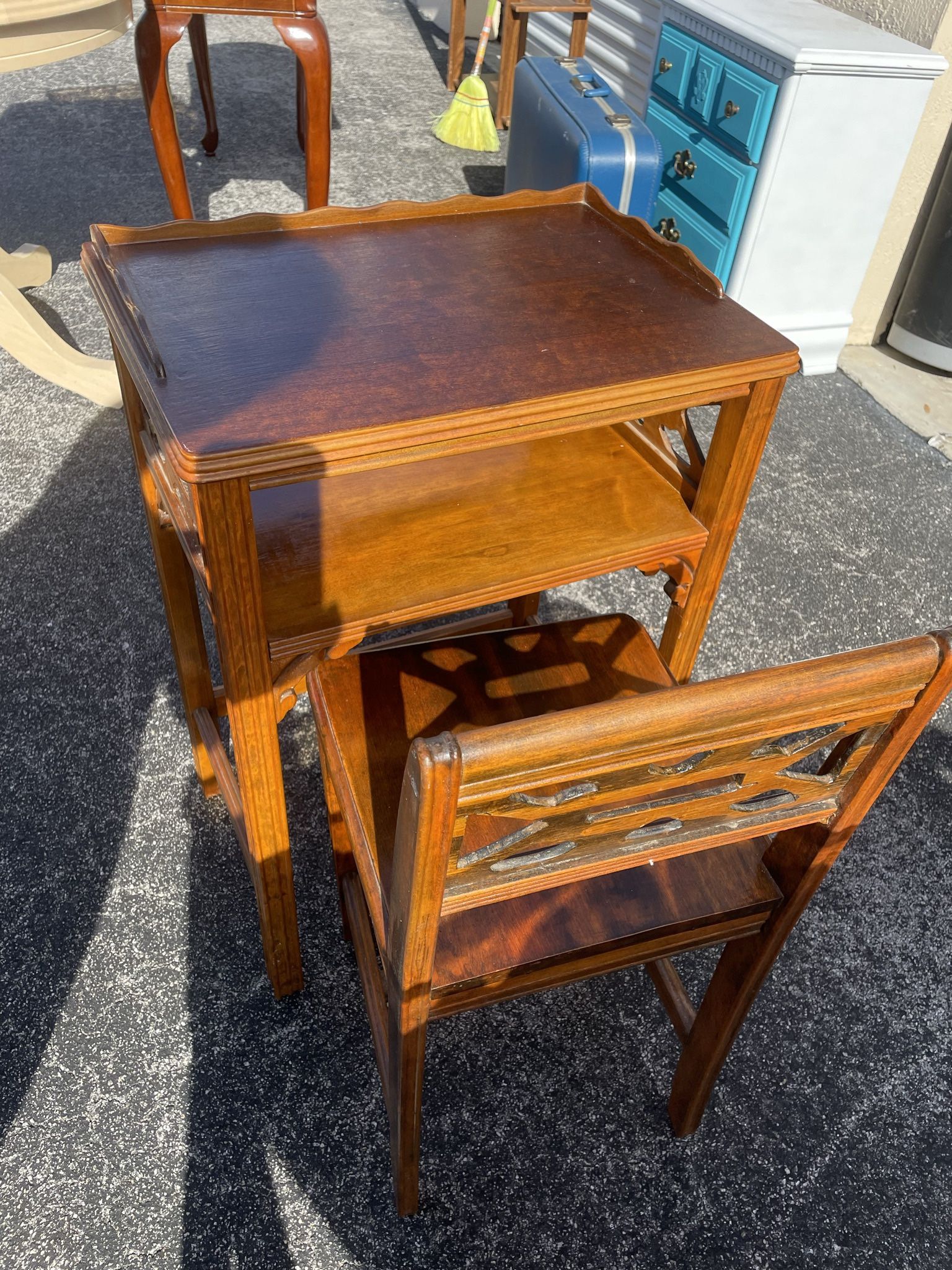 Old Telephone Table and Chair