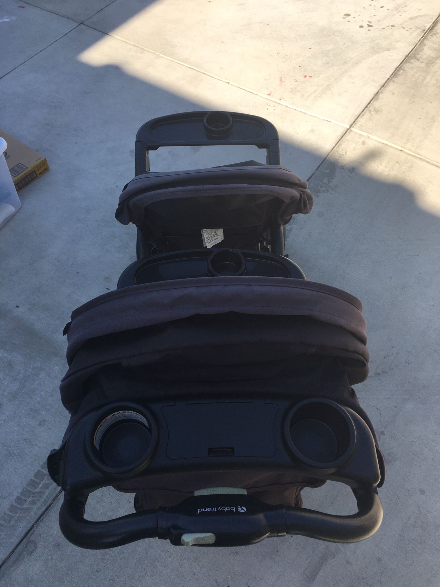 Double baby stroller
