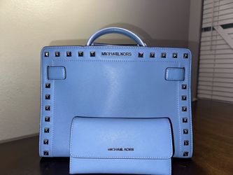 Michael Kors Studded Satchel and Wallet Set
