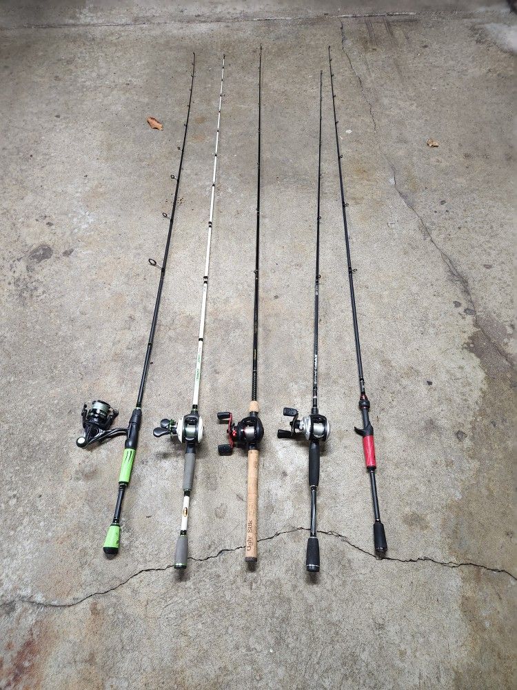 Fishing rod and Reels. Spinning Casting
