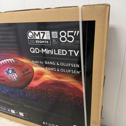 TCL 85” QD MINI LED QLED SMART GOOGLE TV! NEW IN BOX! NEVER OPENED! PRICE FIRM! DELIVERY AVAILABLE!