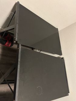 2 black Gloss Desk Tables