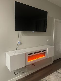 Vendo Cama King Size Mueble De Pared Tipo Chimenea Y Mueble De Sala