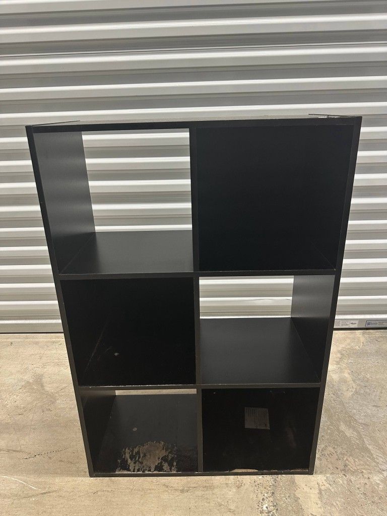 BLACK BOOK SHELF STORAGE IKEA ORGANIZER HOME FURNITURE