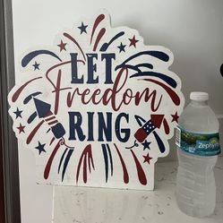 🎉Wooden Patriotic Sign 🧨