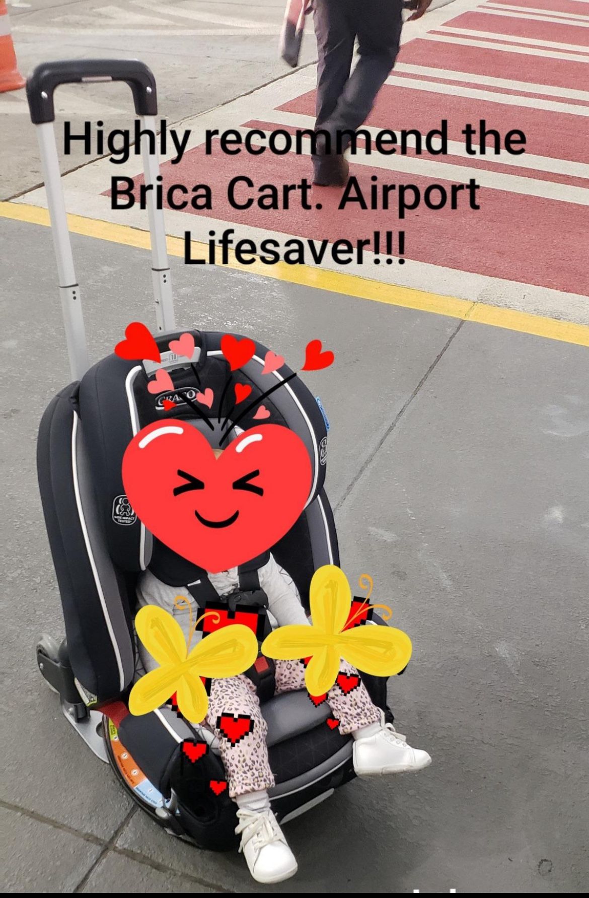 Brica Smart Move Car Seat Travel Cart, Airport Transporter for Sale in