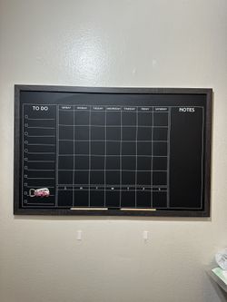 Magnetic Chalkboard Calendar