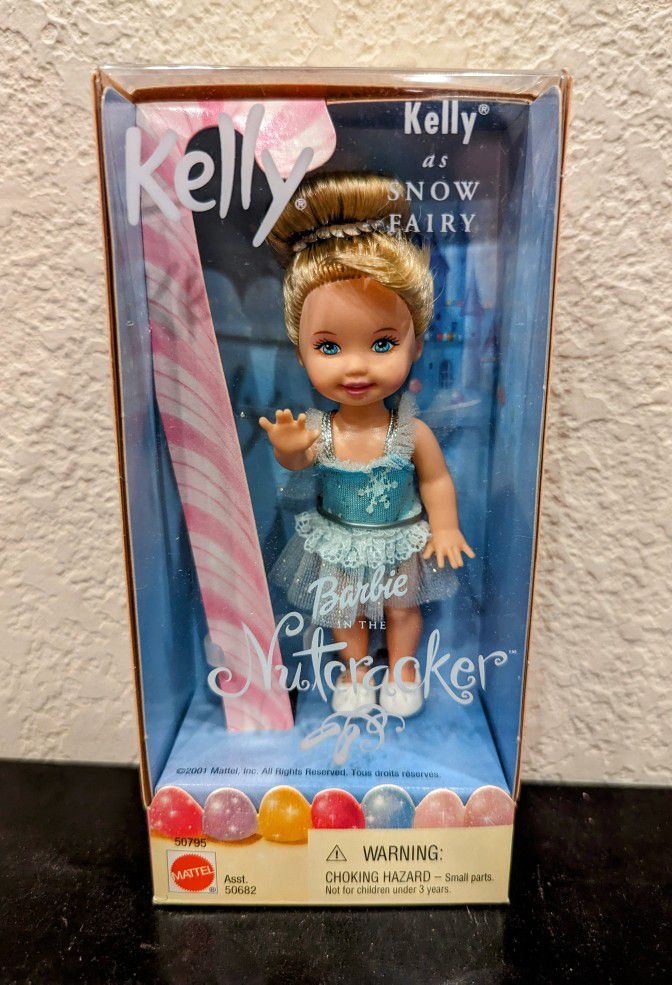 Kelly as Snow Fairy Doll Barbie in the Nutcracker 2001 NIB 50795 Vintage Mattel