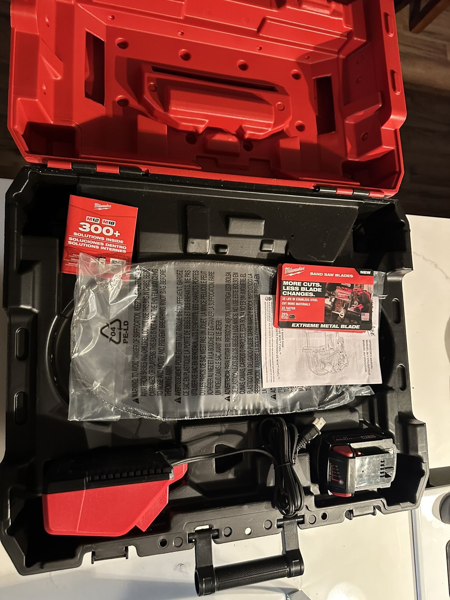 Milwaukee Band Saw 2729-21 New With Swag Table Also New $450 For Both