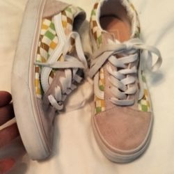 Vans Off The Wall Sneaker Girls Youth Size 2.5