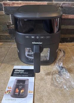 Air Fryer Think Kitchen Luminate Black Digital Touch Screen New