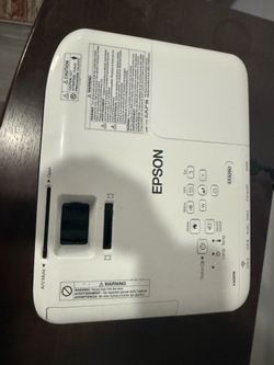 Epson Projector With Power Code And Remote, Excellent Working Condition