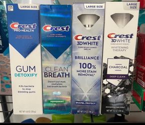 Tooth paste $3 each