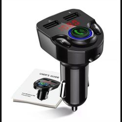 Bluetooth Car Adapter With Phone Charger And Microphone
