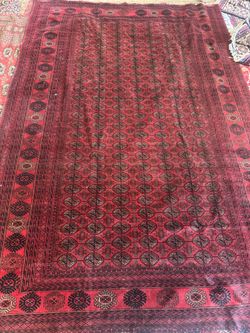 Hand made Afghan rug 6.5 x 10