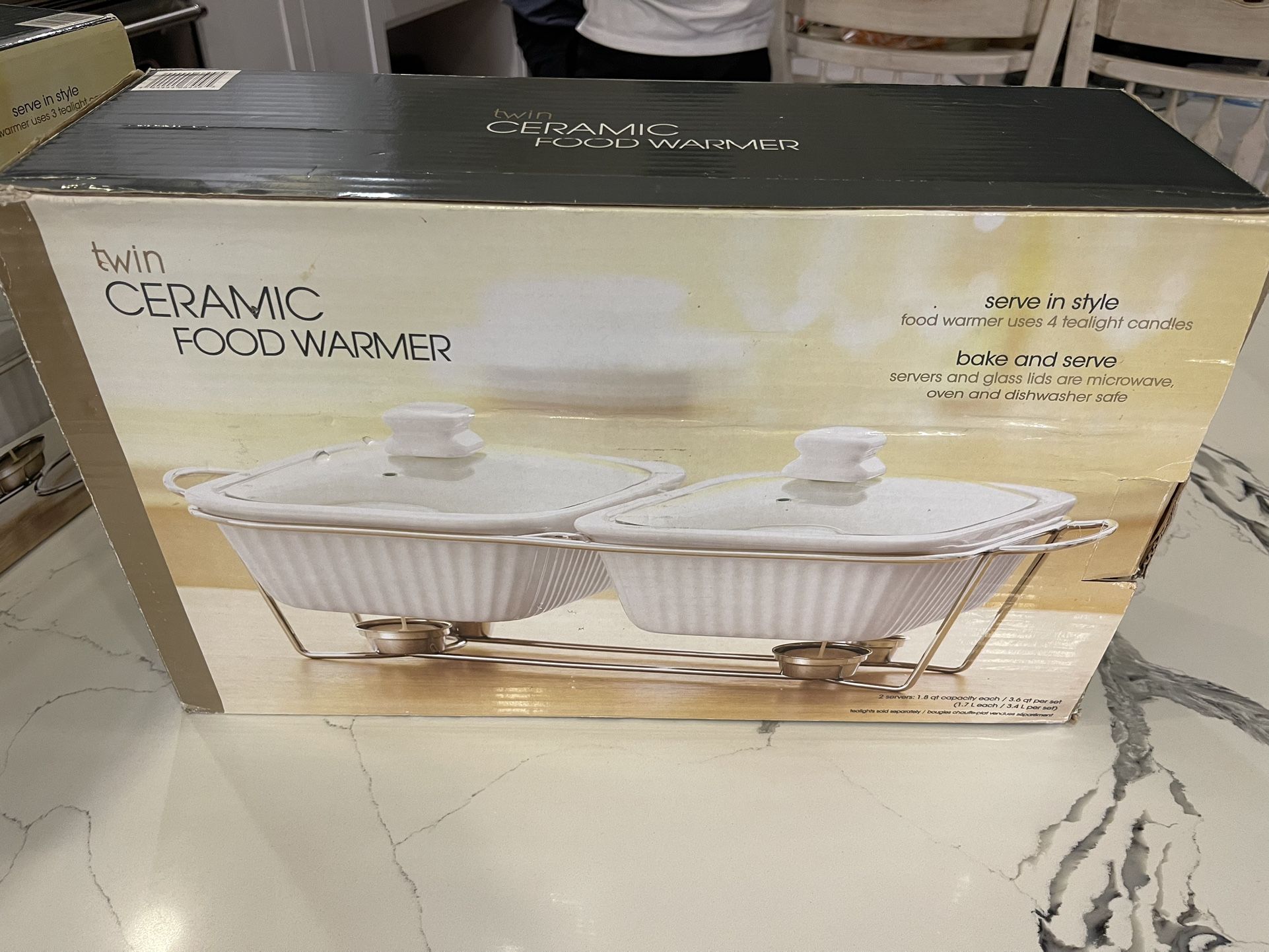 Twin ceramic Food Warmer