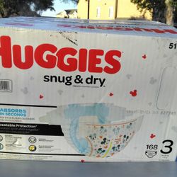 168 CT HUGGIES FOR SALE!! Size 3