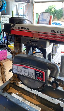Craftsman electronic radial saw plus vacuum 10 great condition $80