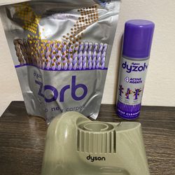 New Dyson Zorb Powder Dysolv Spray Spot Cleaner  & Brush Head Attachment New